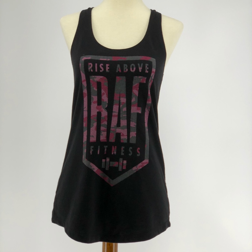 CLEARANCE 5 for $20 SALE Rise Above Fitness Fitted Graphic Tank | G